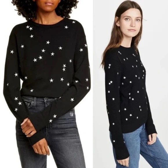 Equipment Sweaters - EQUIPMENT Womens Wool Blend Pullover Sweater w/ Embroidered Stars EUC/sz M